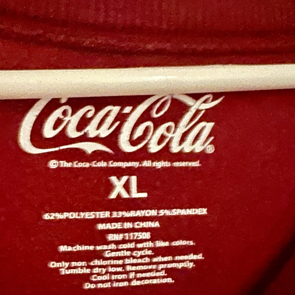 Coca Cola Red Crew Neck Sweater - Picture 4 of 5